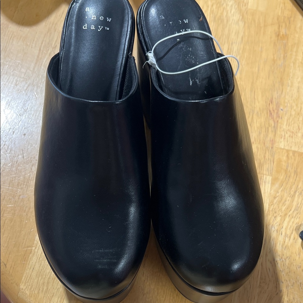 A New Day Classic Black Mules